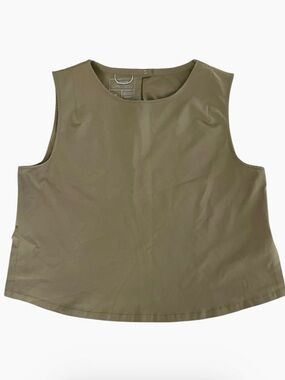 Wayre Jetsetter Sleeveless Tank Top Khaki Mocha Brown Lightweight Size M